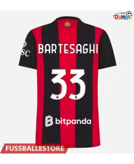 Günstige AC Milan Davide Bartesaghi #33 Heimtrikot Damen 2026-27 Kurzarm